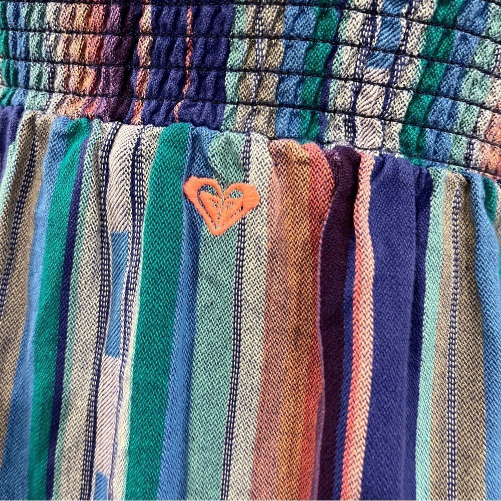 Roxy Striped Multicolor Strapless Mini Dress Size… - image 6